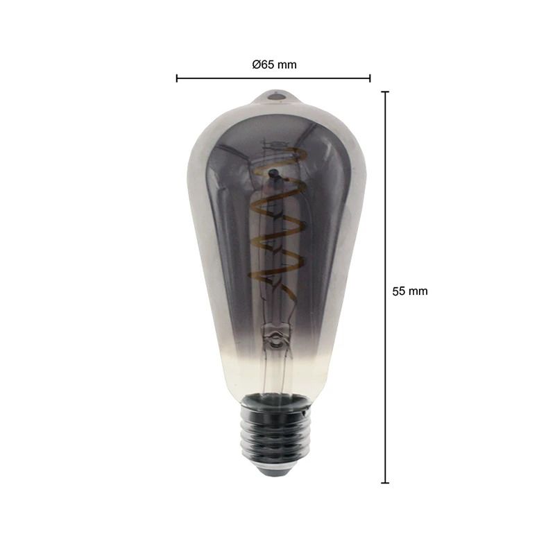 ELP E27 LED Edison Lamp | 6W 2200K 240Lm | 822 | Dimbaar