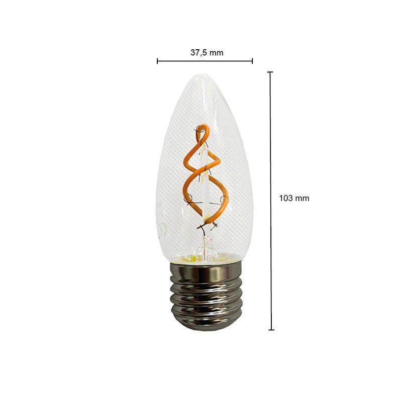 ELP E27 LED Kaars | 2W 2200K 90Lm | 822 | Dimbaar