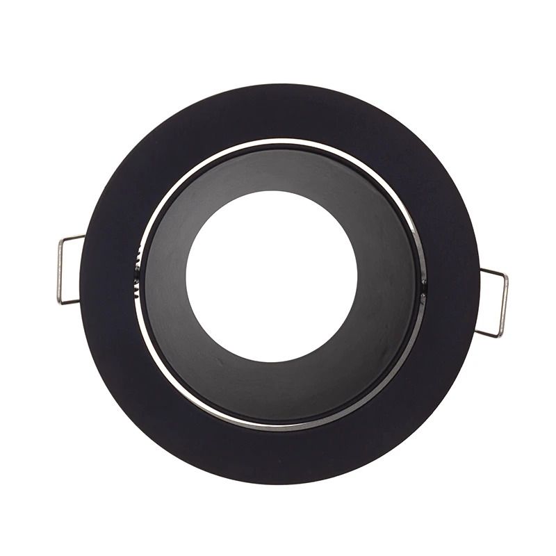 ELP gu10 armatuur salacia kantelbaar zwart l Ø93mm IP22