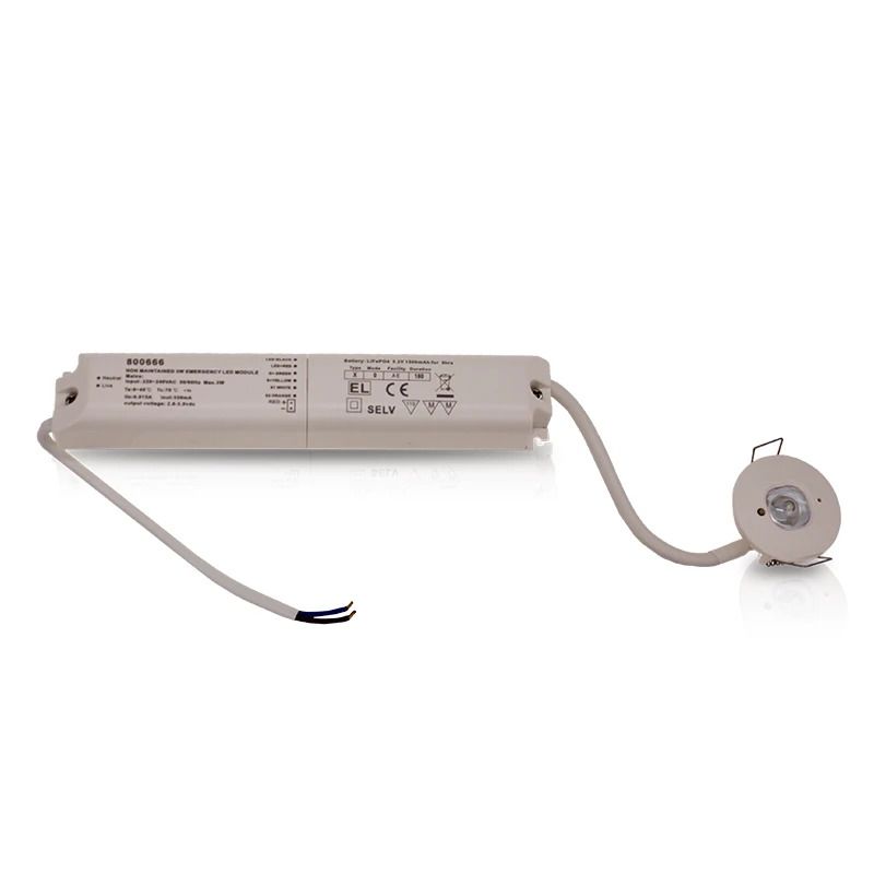 ELP Nood LED Inbouwspot Ø32/36mm | 1W 130Lm IP22