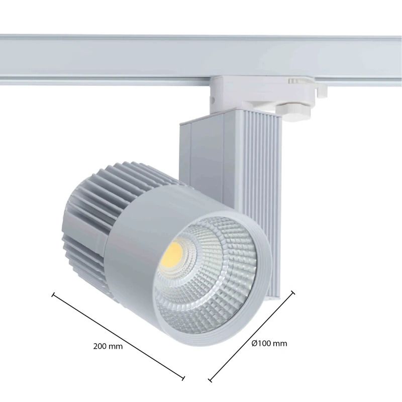 ELP 3-fase LED Railspot Wit | 30W 3000K 2700Lm | 930 IP40