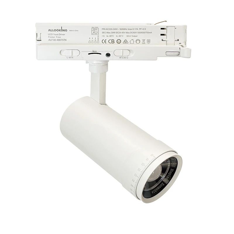 ELP LED Railarmatuur Wit | 30W 2700K/4000K 2000Lm/3000Lm | 927/940 IP20