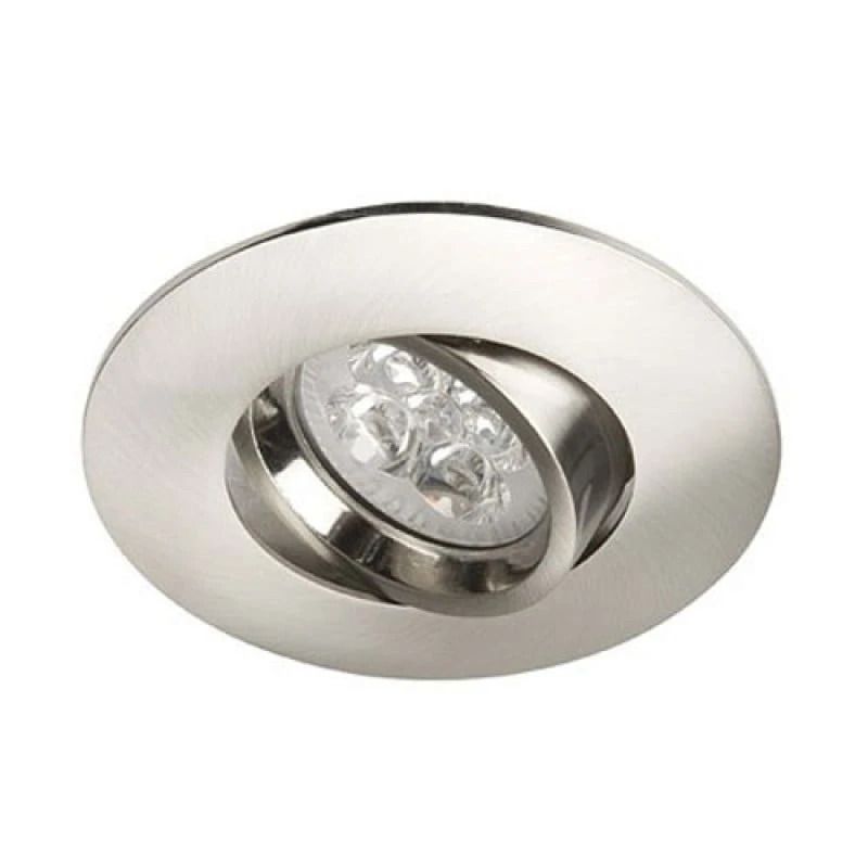 ELP gu10 armatuur naiad kantelbaar zilver m Ø82mm IP22