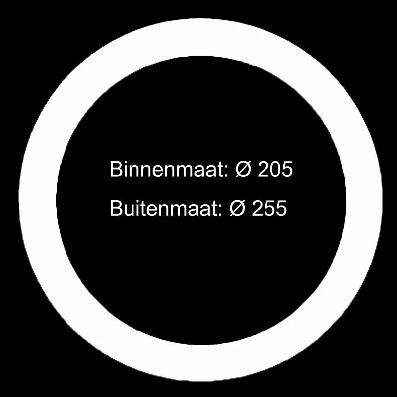 ELP Onderdeel | verloopring metaal wit ø205-255mm