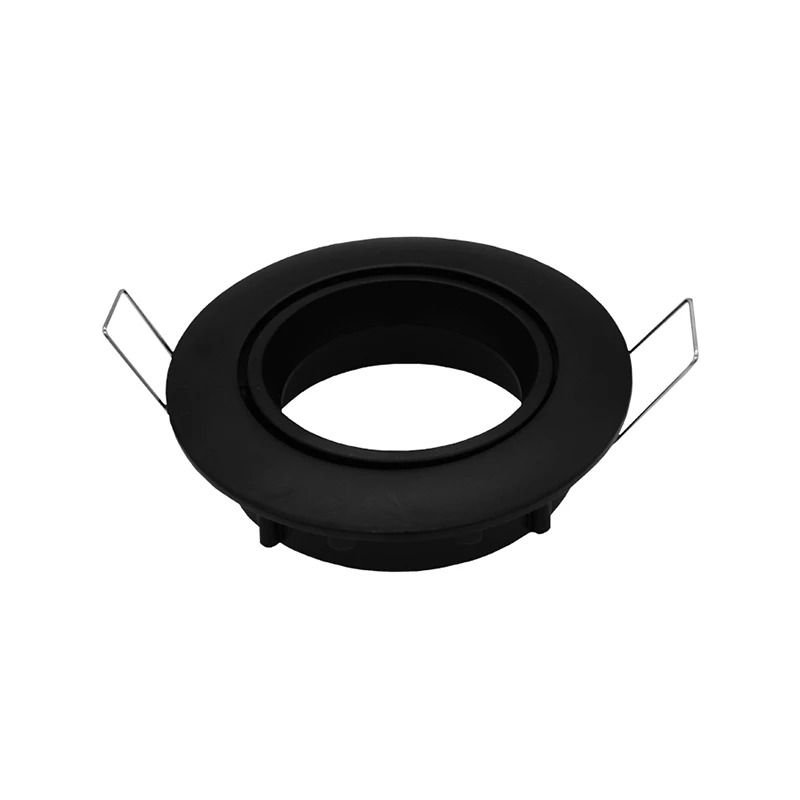ELP gu10 armatuur naiad kantelbaar zwart m Ø82mm IP22