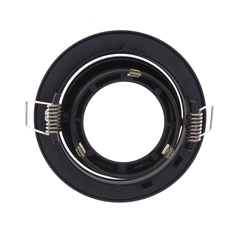 ELP gu10 armatuur salacia kantelbaar zwart l Ø93mm IP22