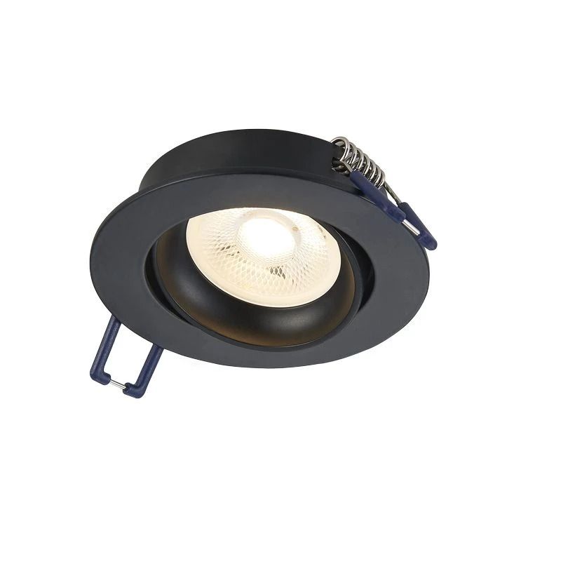ELP gu10 armatuur carme kantelbaar zwart Ø85mm IP22