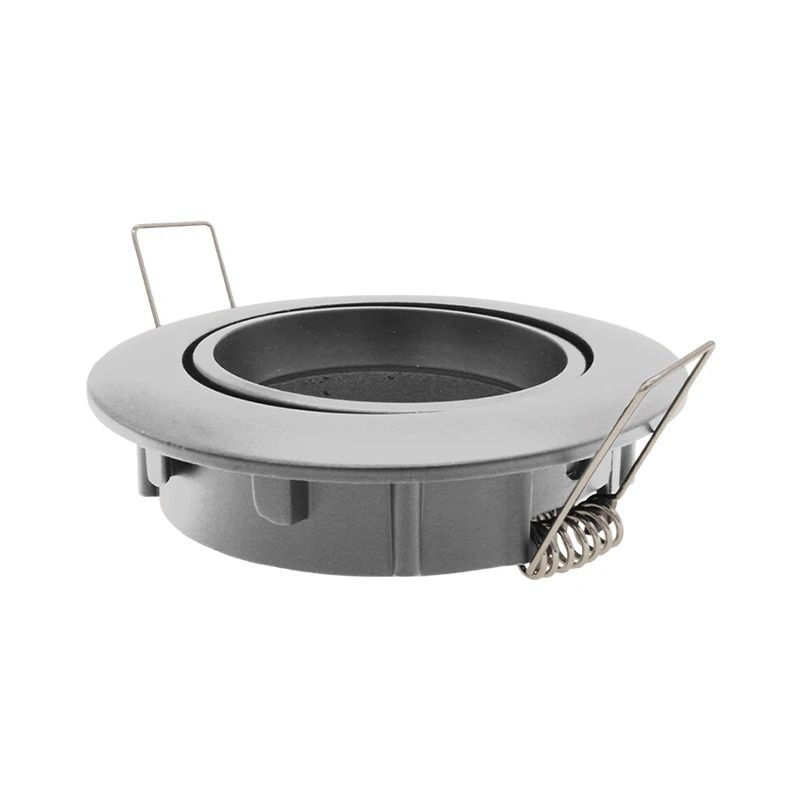 ELP gu10 armatuur naiad kantelbaar zilver m Ø82mm IP22