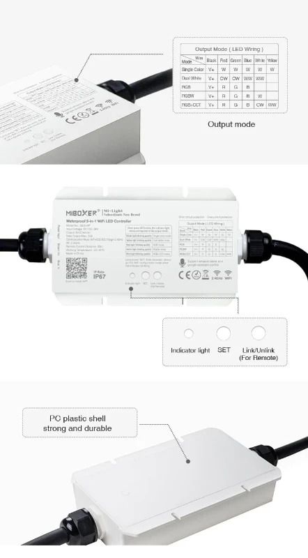 ELP Besturing Voor Verlichting | mi-light 4 zone rgb+cct controller