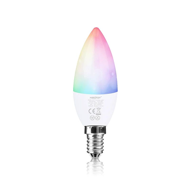 ELP mi-light led lamp e14 4w rgb+cct Ø38mm | 4W 2700K/6500K RGB 300Lm | 827/865 IP22