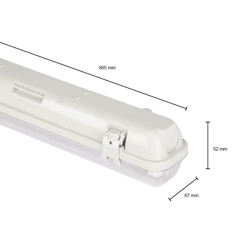 ELP LED TL Armatuur 60CM 1X T8 IP65