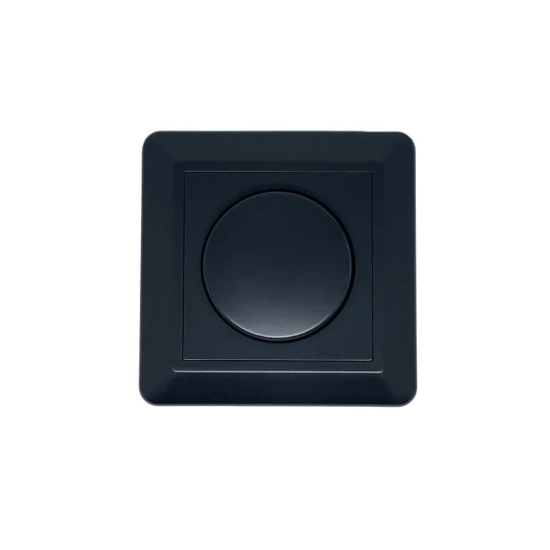ELP AFDEKRAAM | VOOR ENKELE DIMMER | ZWART