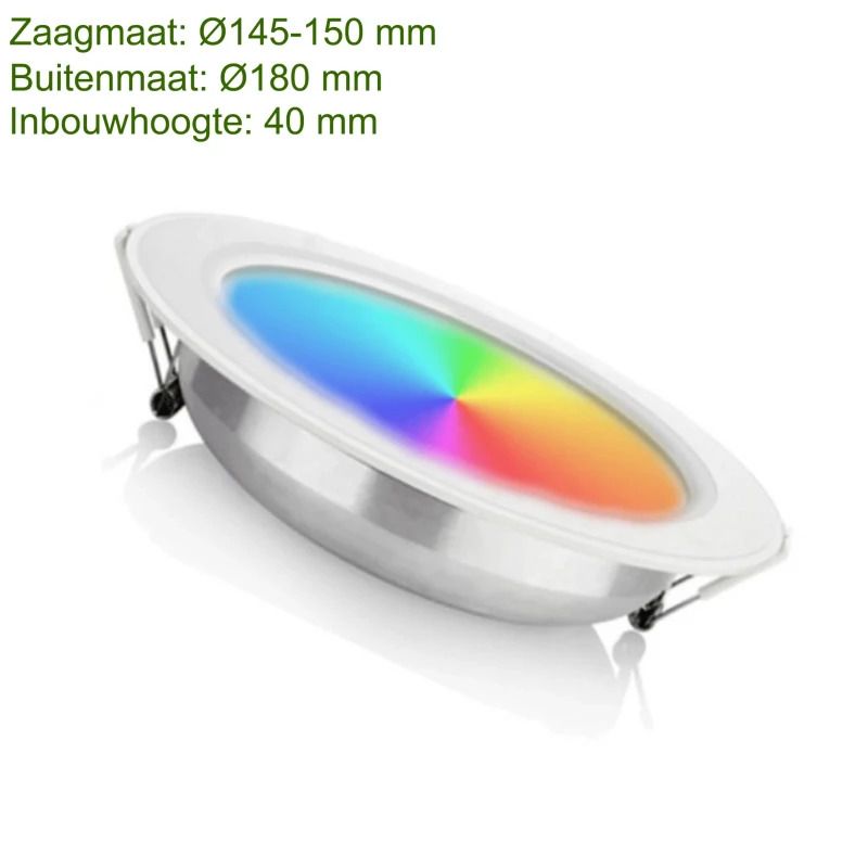ELP LED Downlighter Ø145/175mm | 11.6W 2700K/6500K RGB 1009Lm | 827/865 IP44