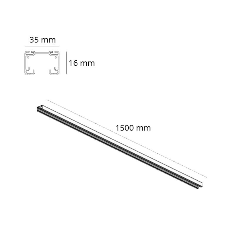 ELP 1-fase Rail | 150cm Wit