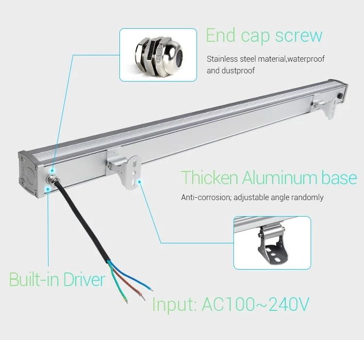 ELP LED Wall Washer | 48W 2700K/6500K RGB 2880Lm | 727/765 IP66