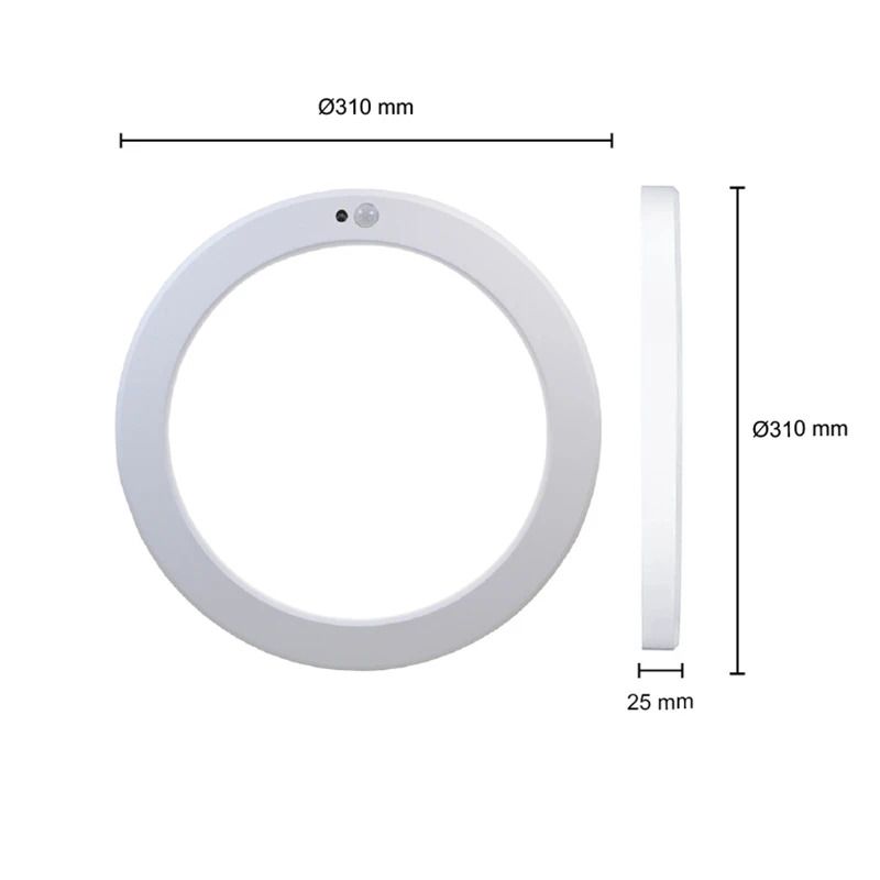 ELP LED Downlighter Ø65/310mm | 28W 3000K/5700K 1800Lm/3360Lm | 830/857 IP20