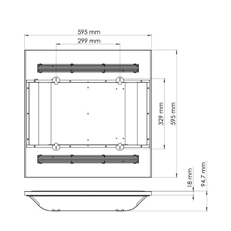 ELP LED Paneel 60X60cm | 30W IP22