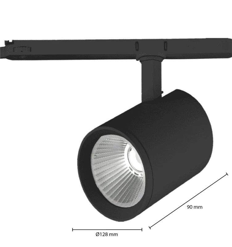ELP LED Railarmatuur Zwart | 30W 4000K 2340Lm | 940 IP20