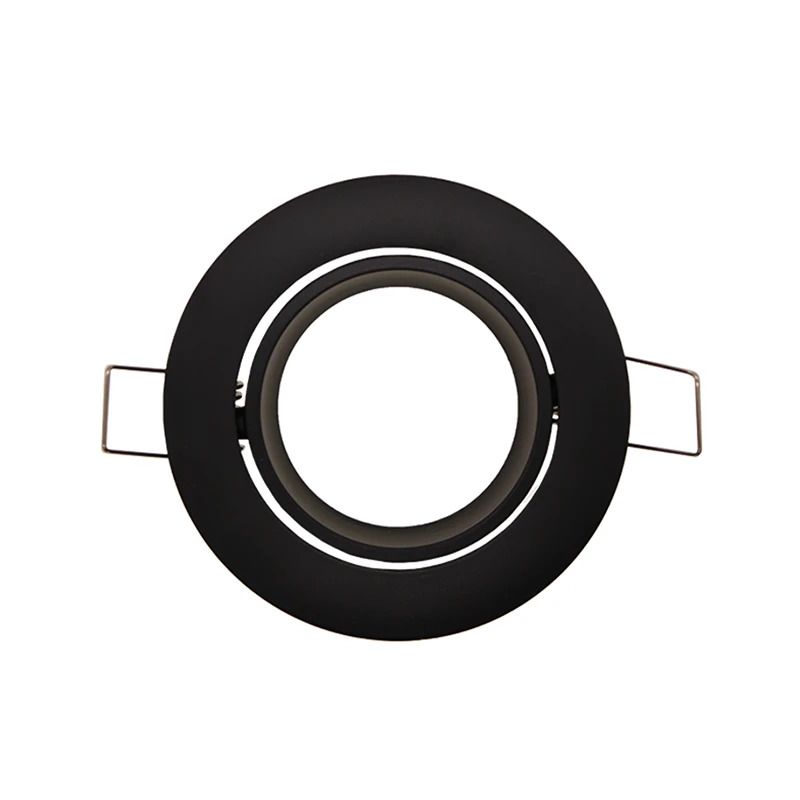 ELP gu10 armatuur naiad kantelbaar zwart m Ø82mm IP22