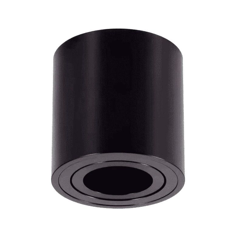 ELP opbouwspot cres zwart gu10 fitting Ø80mm IP20