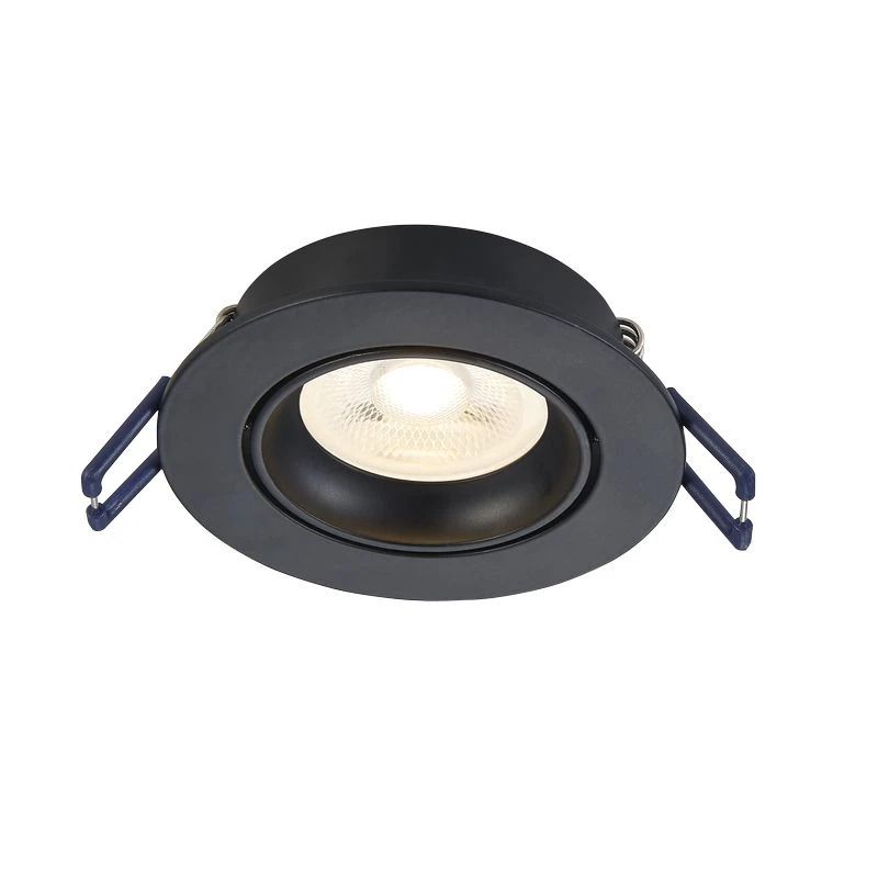 ELP gu10 armatuur carme kantelbaar zwart Ø85mm IP22