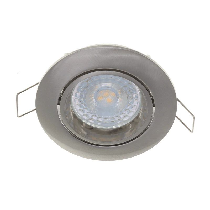 ELP gu10 armatuur naiad kantelbaar zilver m Ø82mm IP22