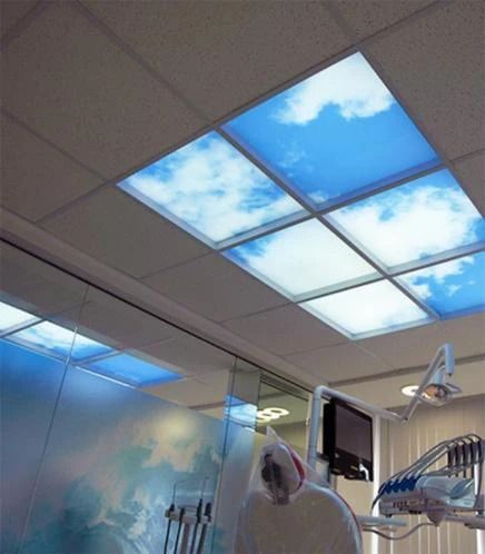 ELP Onderdeel | fotoprint afbeelding wolk | verdeeld over 4 panelen | 595 x 595 mm