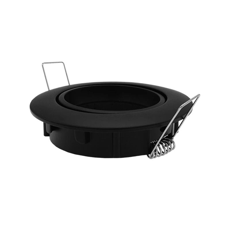 ELP gu10 armatuur naiad kantelbaar zwart m Ø82mm IP22