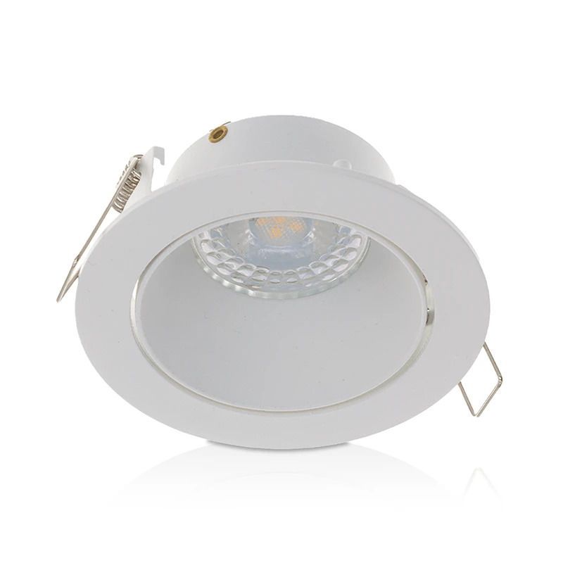 ELP gu10 armatuur salacia kantelbaar wit l Ø93mm IP22