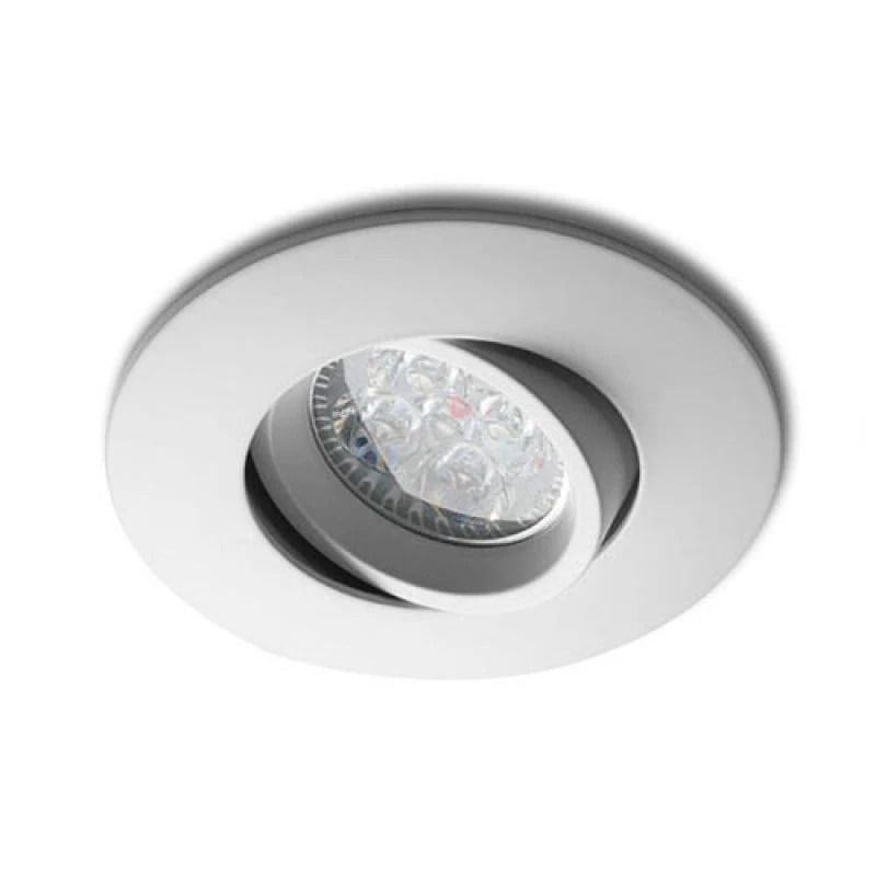 ELP gu10 armatuur naiad kantelbaar wit m Ø82mm IP22