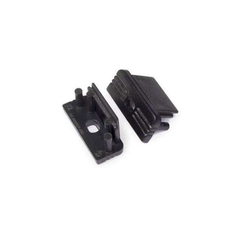 ELP Onderdeel | end cap met kabelopening surface zwart 10mm (2 stuks)