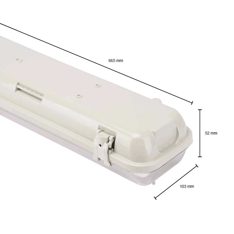 ELP LED TL Armatuur 60CM 2X T8 IP65