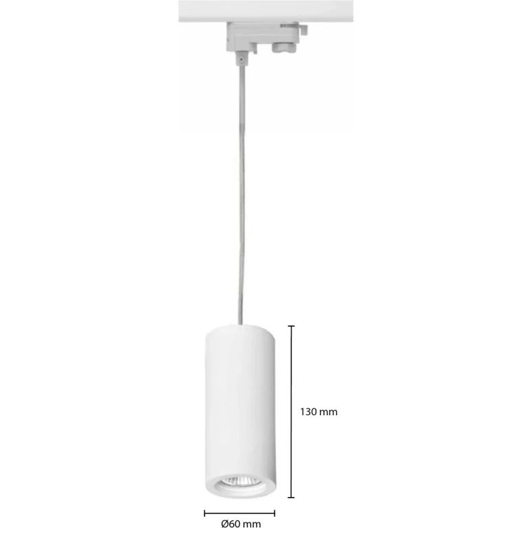 ELP 3-fase LED Railarmatuur GU10 Wit IP20
