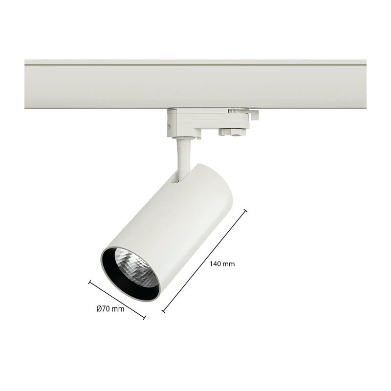 ELP 3-fase LED Railspot Wit | 10W 4000K 950Lm | 840 IP20