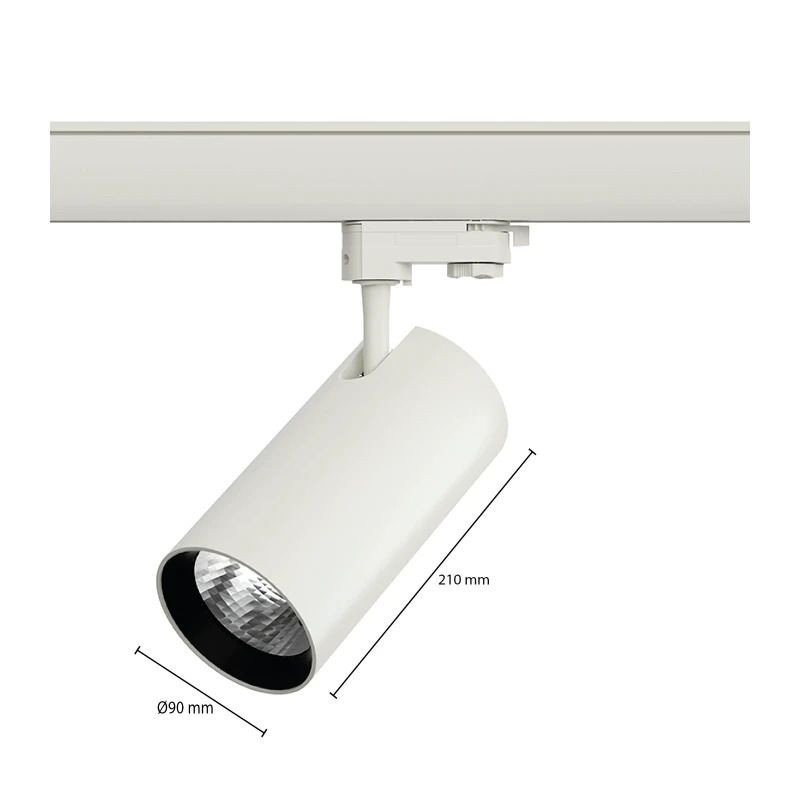 ELP 3-fase LED Railspot Wit | 30W 3000K 2550Lm | 830 IP20