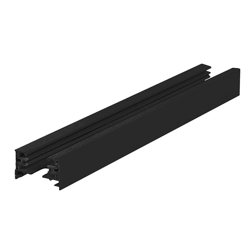 ELP 1-fase Rail | 100cm Zwart | Inclusief Eindkap en Voedingconnector
