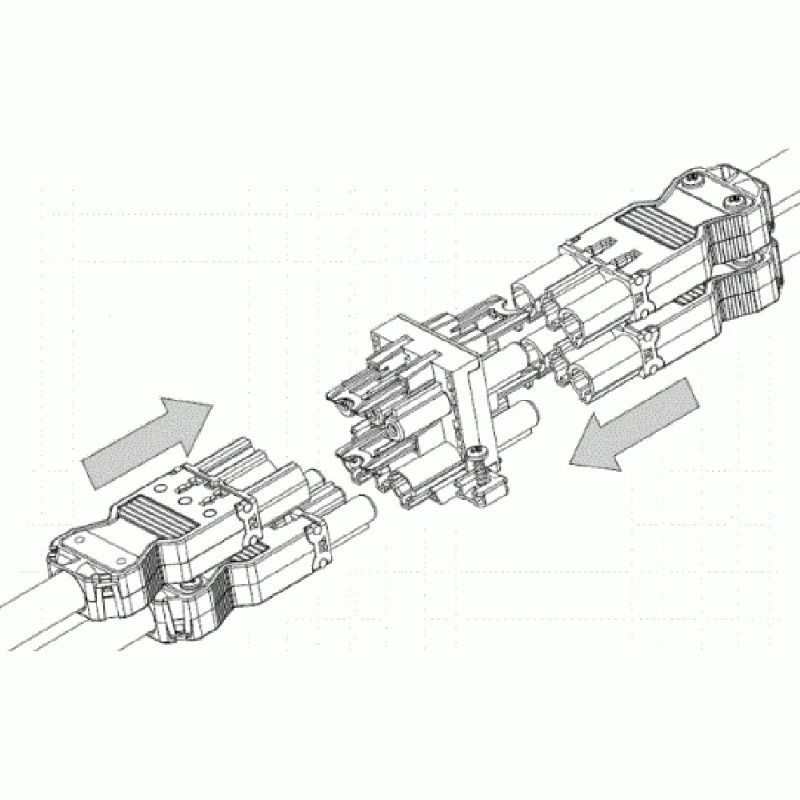 ELP Wieland 3-swp splitter 3-voudig