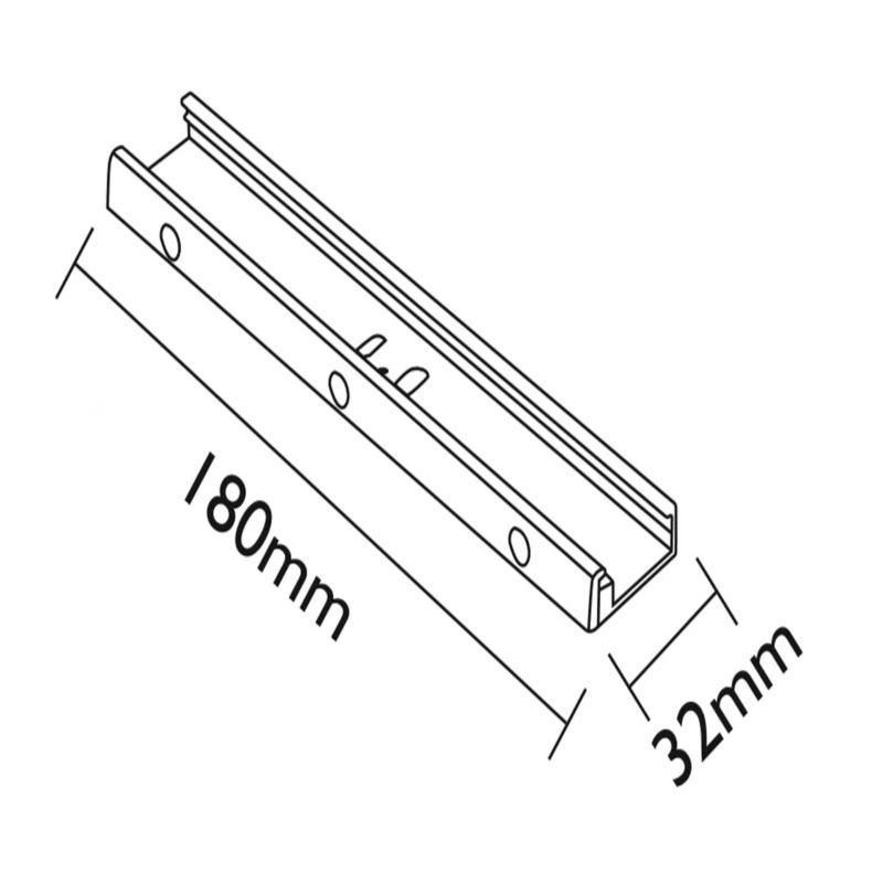 ELP Onderdeel | ophangsysteem 18cm zwart