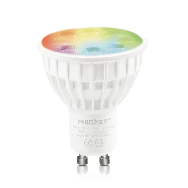 ELP mi-light + zigbee 3.0 | gu10 | rgb+cct spot | 4w Ø50mm | 4W 2700K/6500K RGB 320Lm | 827/865 IP22