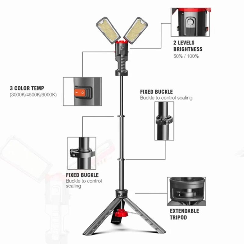 ELP LED Werklamp | 100W 3000K/6500K 10000Lm | 830/865 IP54