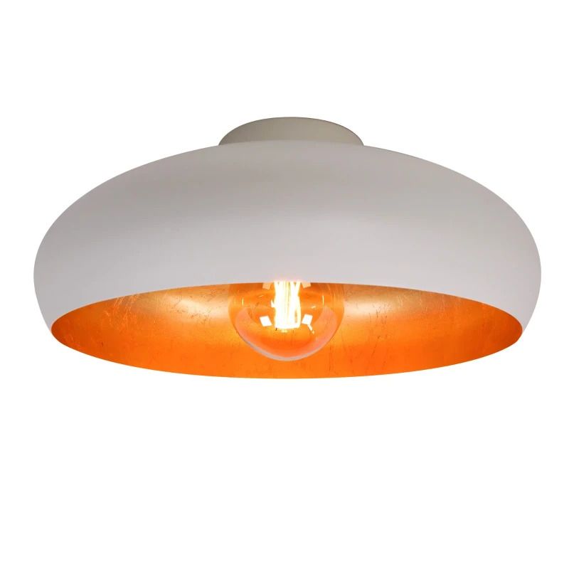 EGLO LED Plafondlamp Mogano | 1X E27 Max 60W | IP20 | Wit/goud