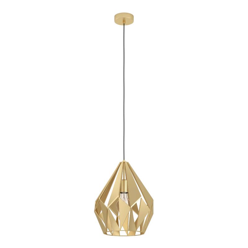 EGLO LED Hanglamp Carlton | 1X E27 Max 60W | IP20 | Goud