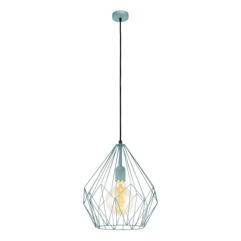 EGLO LED Hanglamp Carlton | 1X E27 Max 60W | IP20 | Mint