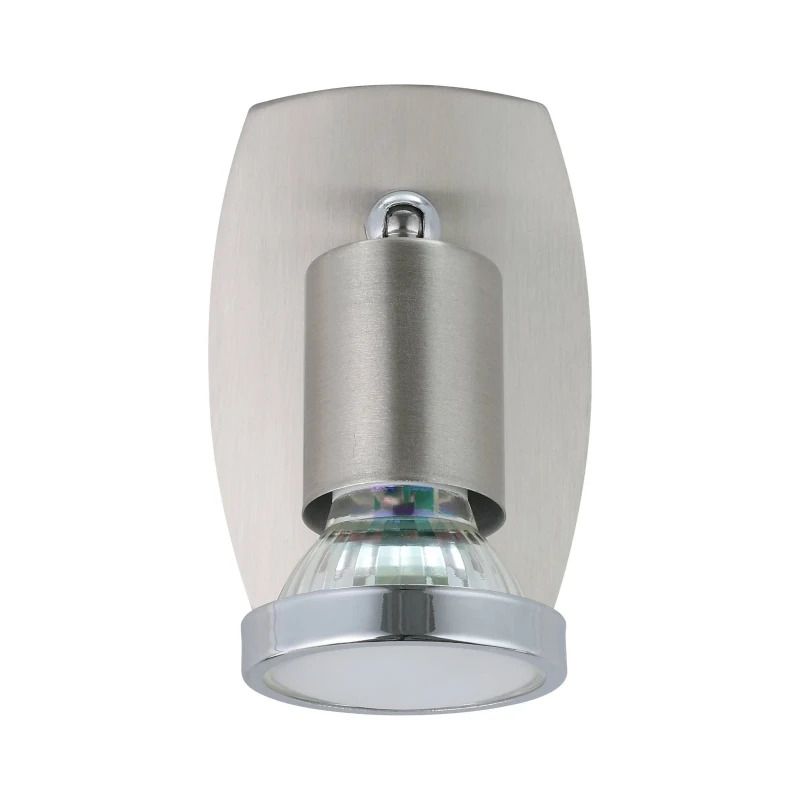 EGLO LED Stekkerspot Mini 4 | 1X GU10 2.8W 3000K 250Lm | IP20 | Rvs