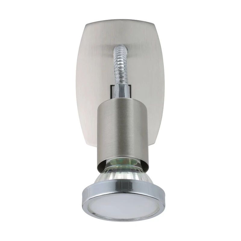 EGLO LED Stekkerspot Mini 4 | 1X GU10 2.8W 3000K 250Lm | IP20 | Rvs