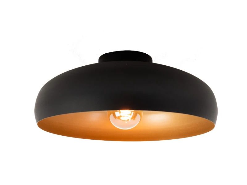 EGLO LED Plafondlamp Mogano | 1X E27 Max 60W | IP20 | Zwart/koper