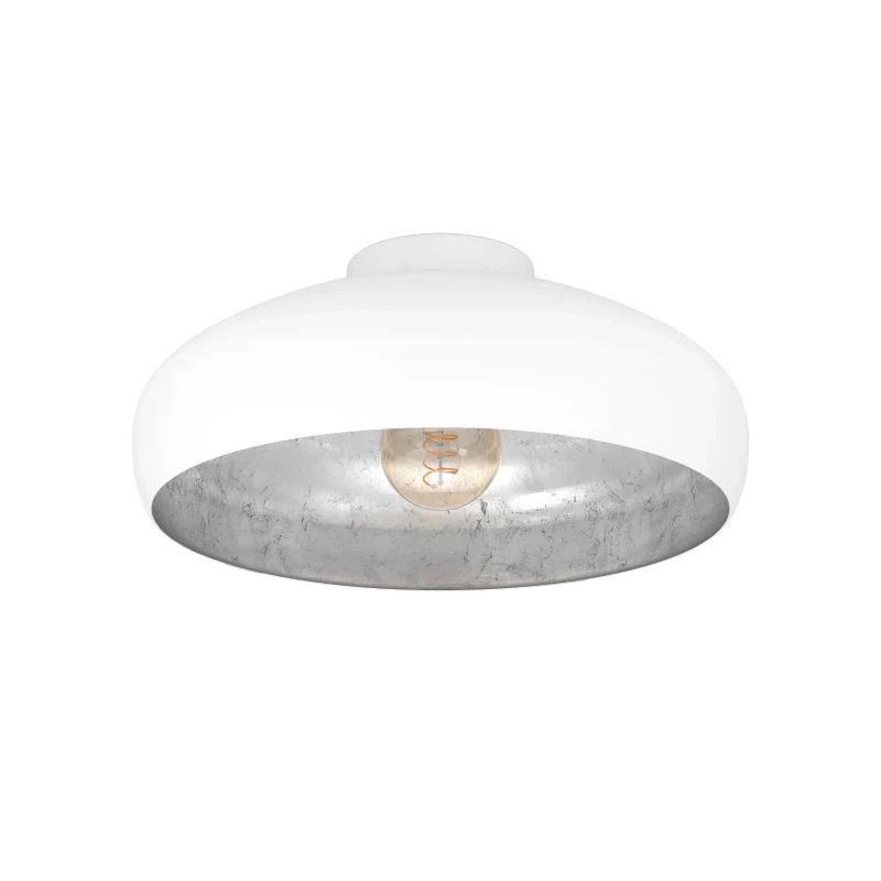 EGLO LED Plafondlamp Mogano | 1X E27 Max 60W | IP20 | Wit/zilver