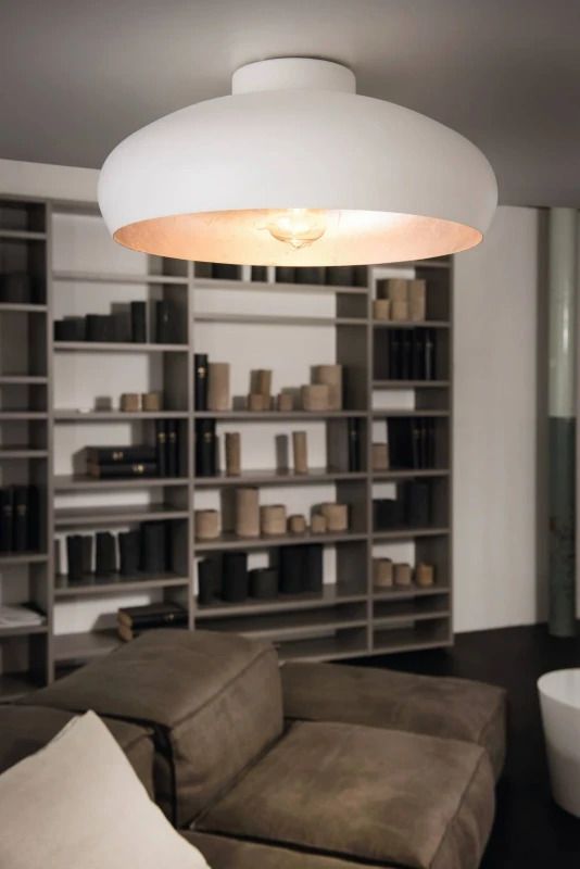 EGLO LED Plafondlamp Mogano | 1X E27 Max 60W | IP20 | Wit/zilver