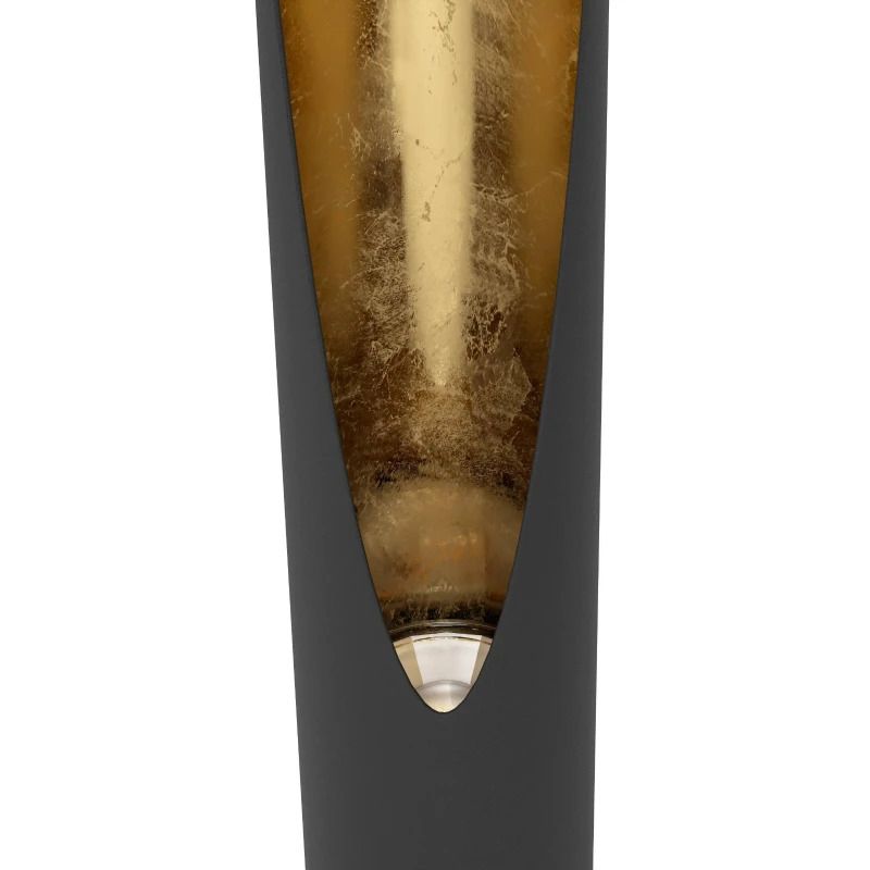 EGLO LED Vloerlamp Barbotto | 1X GU10 4.5W 3000K | Zwart/goud