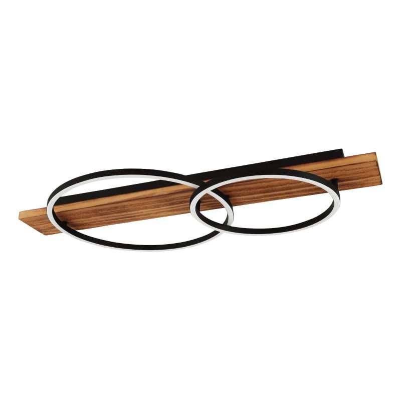 EGLO LED Wand/Plafondlamp Boyal | 12W 3000K 3400Lm | IP20 | Hout